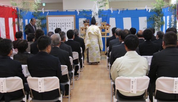 竣工式始まりました 竣工式始まりました