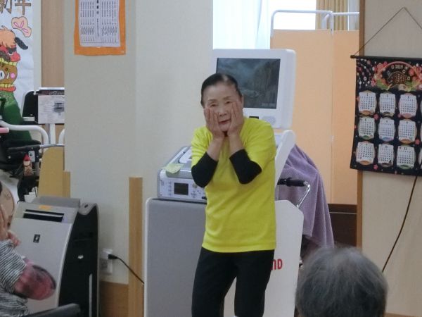 佐藤さんによる準備体操 佐藤さんによる準備体操